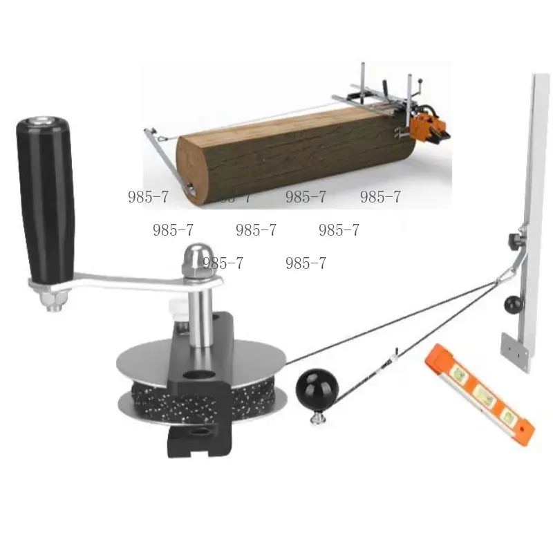 Chainsaw Log Cutting Accessory, Winch Frame Auxiliary Wheel Board Opener for Lumber Splitting Work