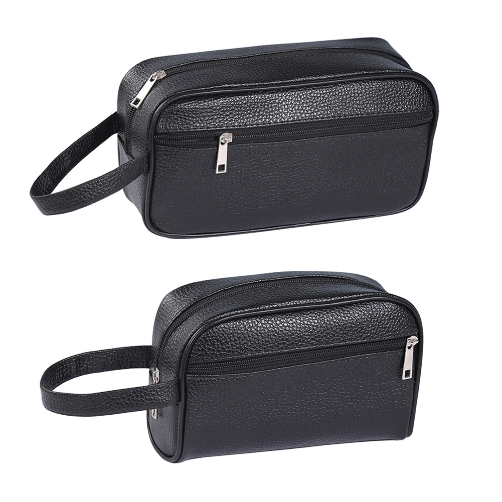 

Men Fashion Wristlet Bags PU Leather Solid Color Purse Small Handbags Wallet Cellphone Wristlet Bag for Travel