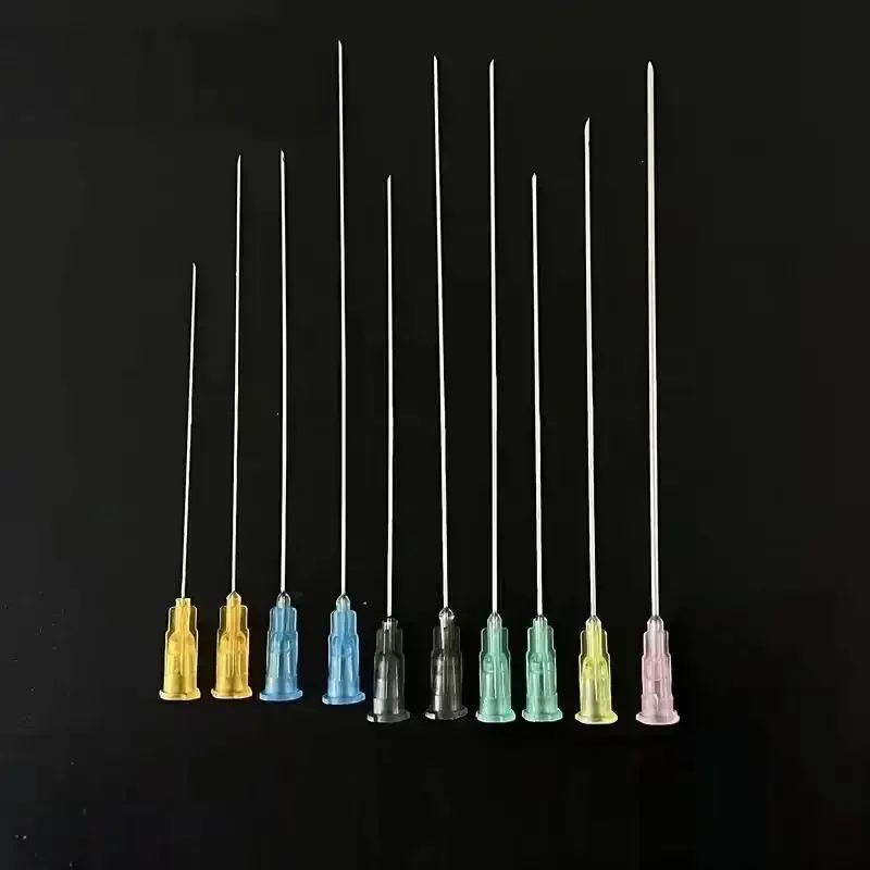 50pc Hyaluronic Lip Disposable Blunt needle Cannula 22g 23g 25g 27g 100mm Syringe Filling tool