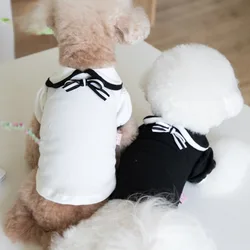 Pet Lapel Bottom Coat Dog Shirt Pet T-shirt Cat Dog Clothing Pet Clothing Teddy Clothing Pet Lining Top Puppy Clothes Dog Vest