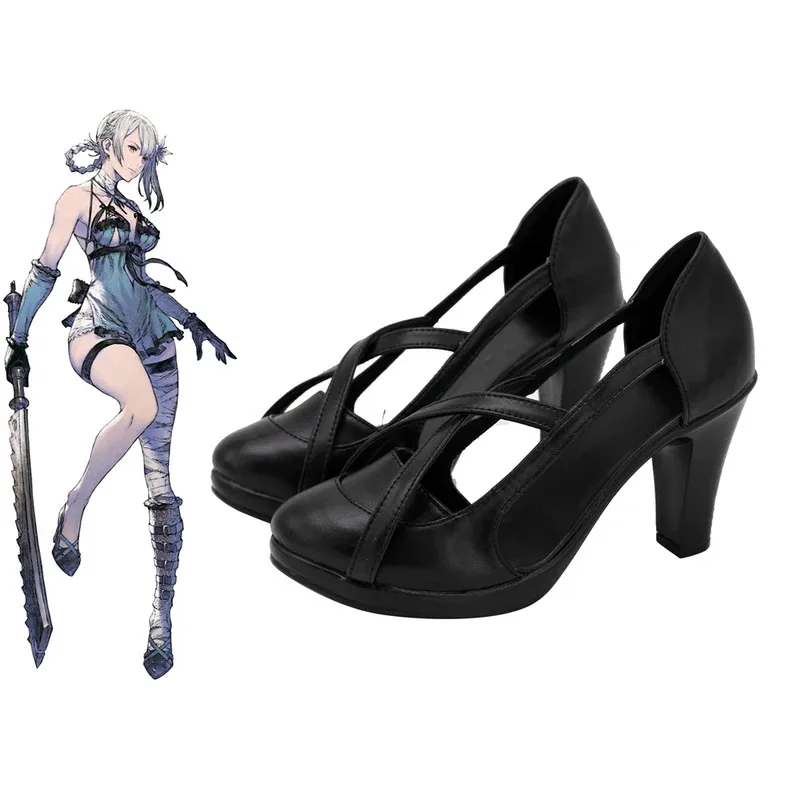 

NewGame NieR:Automata Kaine, обувь для косплея, ботинки в стиле аниме в китайском стиле, вечерние костюмы для ролевых игр, аксессуары, реквизит 2025