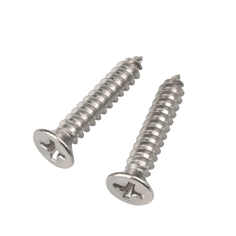 #6/3.5mm #8/4.2mm 50/20Pcs Stainless Flat Head Phillips Screws 18-8 (304) Stainless Steel Countersunk Self Tapping Screws