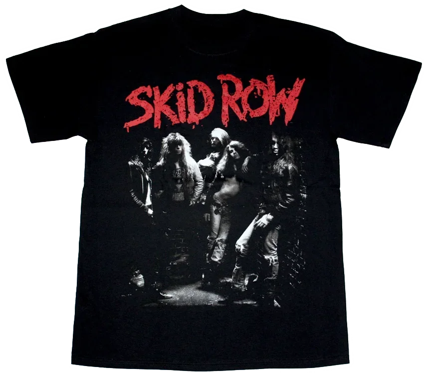 SKID ROW BAND NEW BLACK T-SHIRT