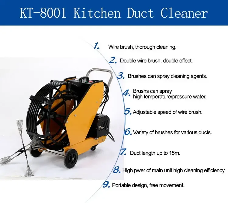 110V Or 220V Kitchen Ventilating Exhaust System Cleaning Machine