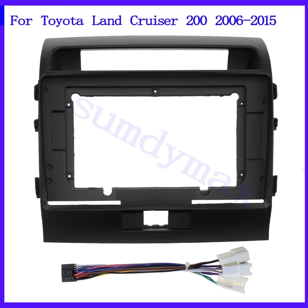 10.1 inch Car Radio Fascia Frame Adapter For Toyota Land Cruiser 200 LC200 2006-2015 car panel Stereo Dashboard Kit Face Plate