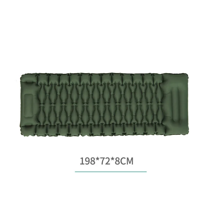

860g 198x72x8cm Camping Air Mattress - Portable Inflatable Sleeping Pad For Outdoor/Tent/Car Waterproof & Compact Beach Mats