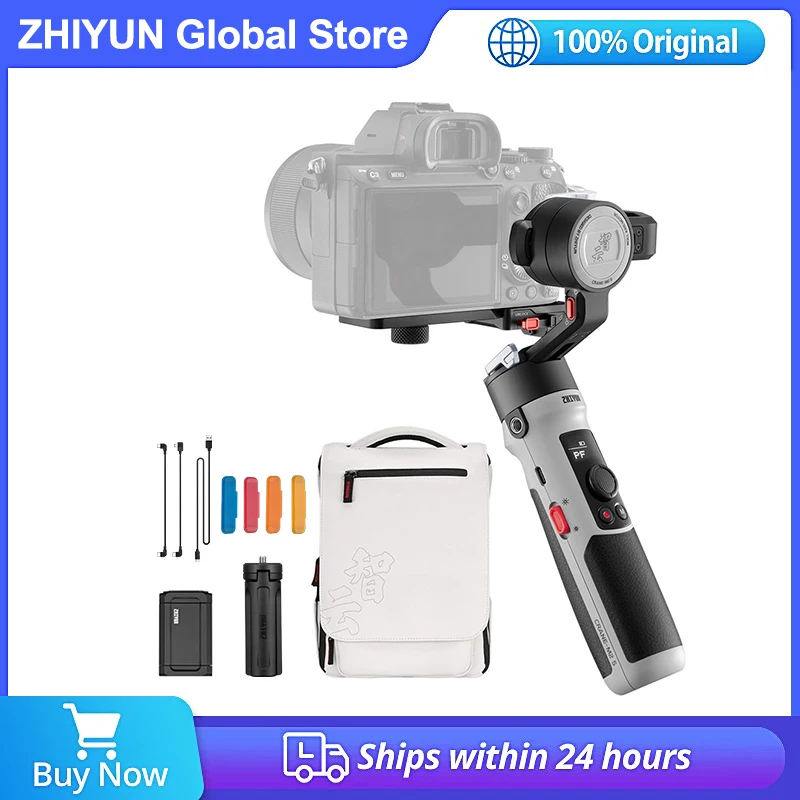 

Zhiyun Crane M2S 3-Axis Anti-Shake Handheld Gimbal Stabilizer for Mirrorless Camera Actioncams Smartphone iPhone 13 Gopro