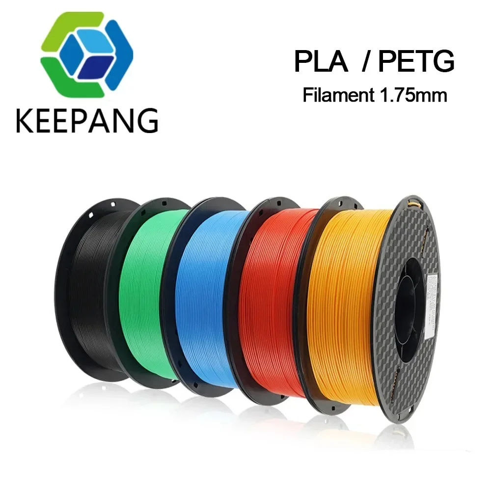 Kee Pang 3D Yazıcı 1KG 1.75mm PLA PETG Filament 2.2lbs Yüksek Kaliteli 3D Baskı Çevre Dostu Plastik Sarf Malzemeleri