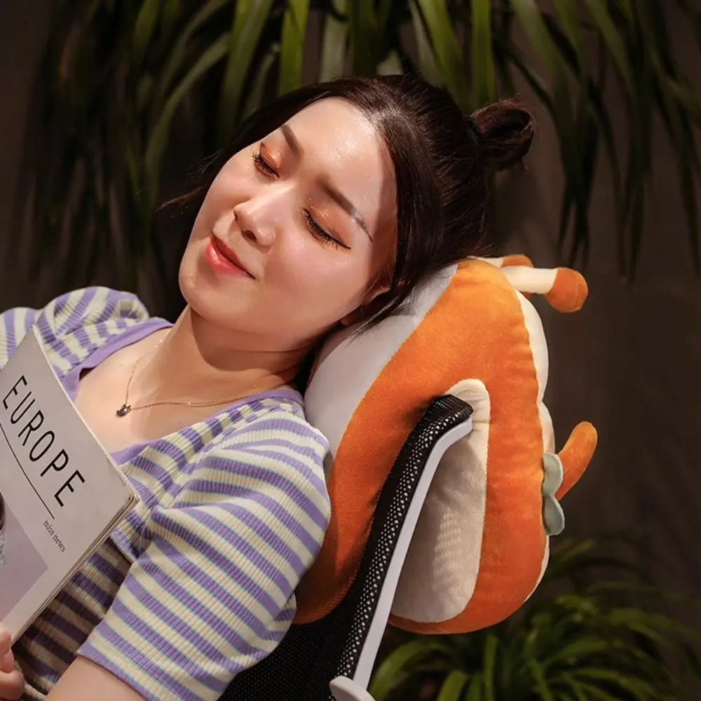 

Двусторонняя грелка для рук, супермягкая плюшевая и ледяной шелк, гусь, офисная подушка для сна, мягкая теплая подушка для тостов, мягкая игрушка