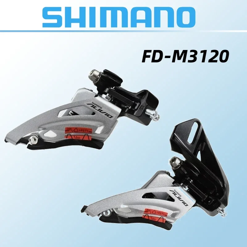 SHIMANO ALIVIO FD M3120 2x9 Speed Front Derailleur SIDE SWING Clamp Band Mount Fit For HG 2X9s Original Shimano Front Derailleur