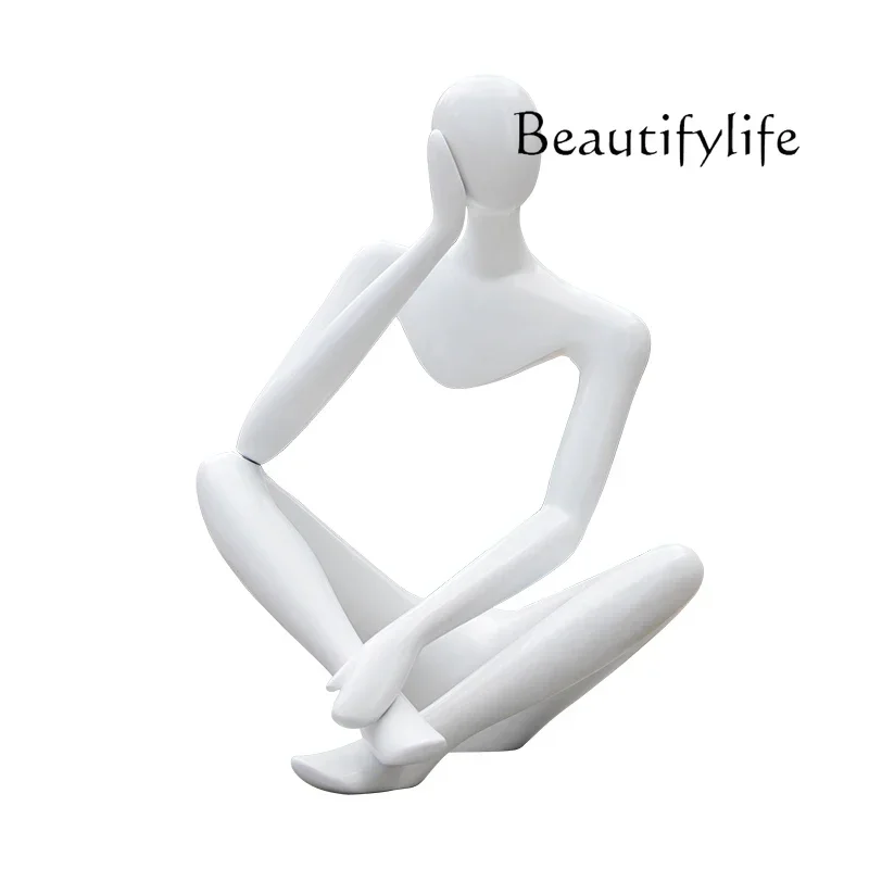 Modern simple abstract hollow figure sculpture ornament model house garden landscape zen model