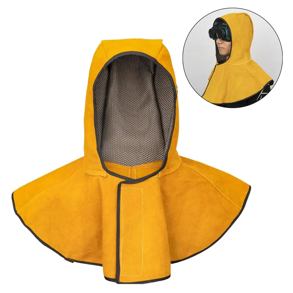 

Dust Proof Welding Hood Work Wear Welder Protective Flame Retardant Heat Insulation