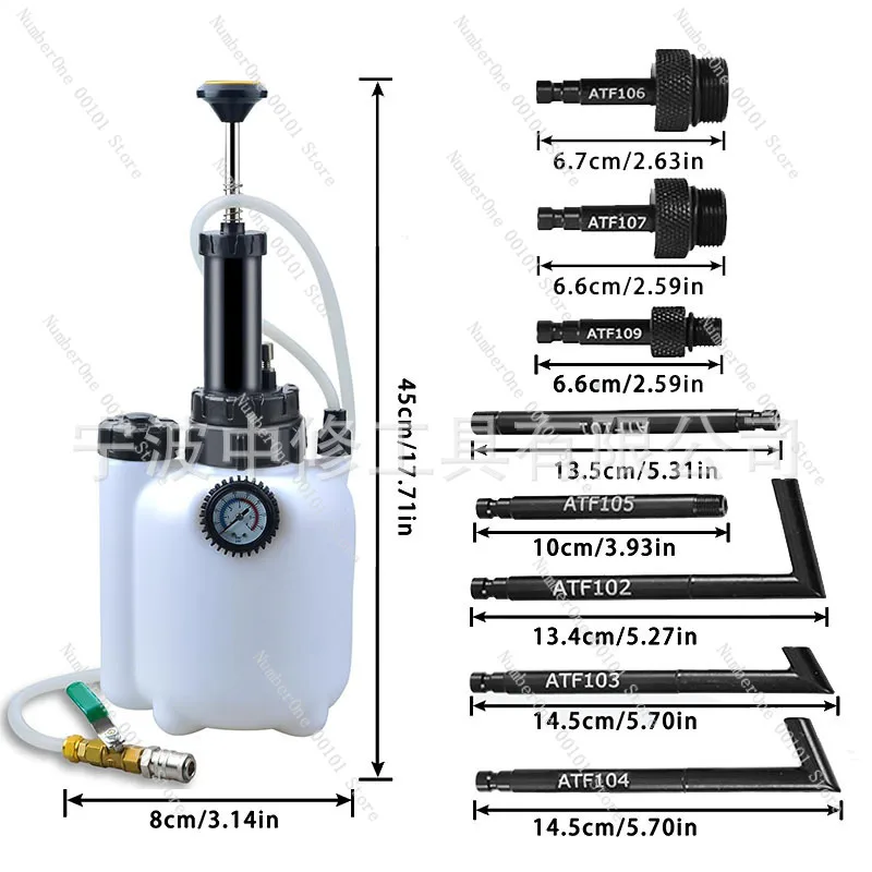3L Transmission Fluid Change Tool Kit, Automotive Transmission Oil Extractor Dispenser, Auto Repair Tool Set