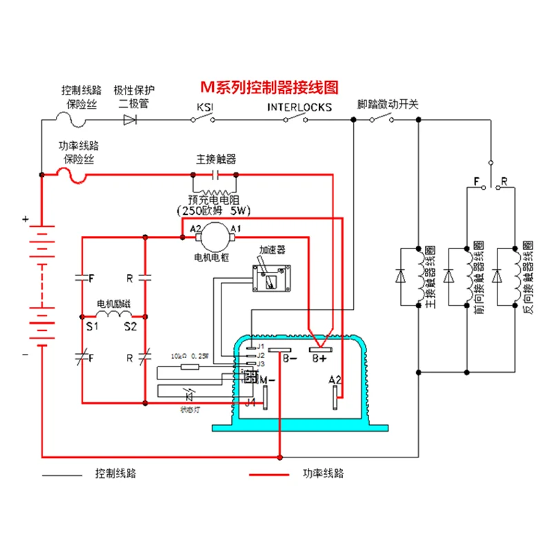 Curtis controller box is suitable for low speed electric sightseeing vehicles and golf carts 1204m 36/48/72v