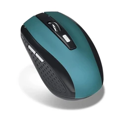 Mouse ergonômico sem fio com receptor USB, acessórios de computador do escritório, PC, 6 teclas, 2,4 GHz