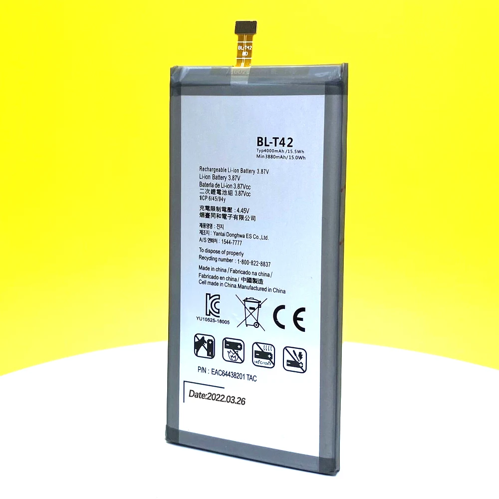 100% NEW BL-T42 For LG V50 ThinQ 5G V50ThinQ BL T42 LM-V500 V500N V500EM v500xm High Quality Battery