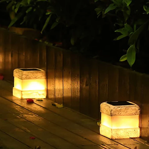 

Outdoor Solar Simulation Stone Lights Courtyard Garden Layout Ornaments Automatic Lighting In The Dark Landscape Lights