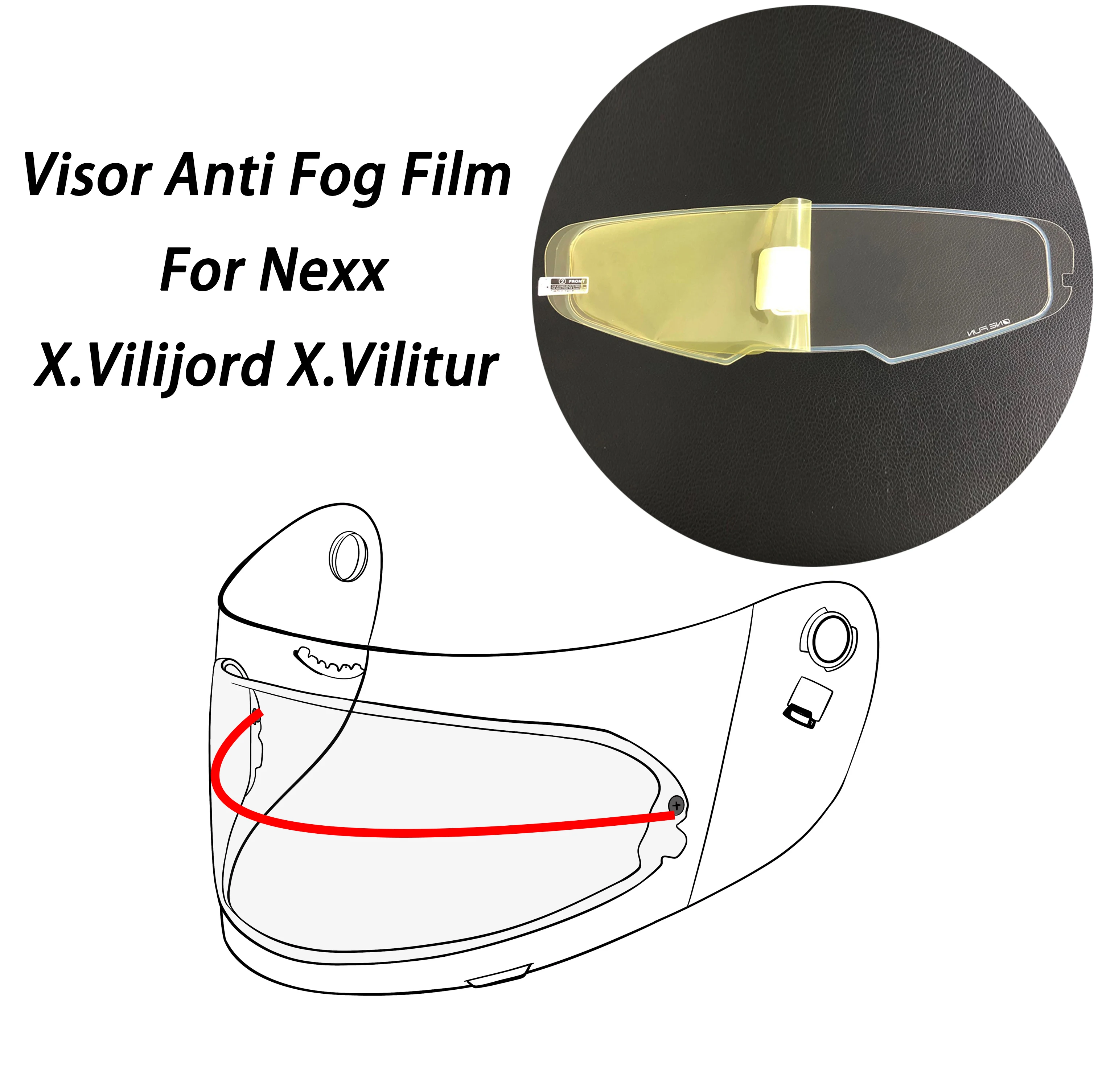 

Motorcycle Helmet Visor Anti Fog Patch Film For NEXX X.Vilijord X.Vilitur Visor Film