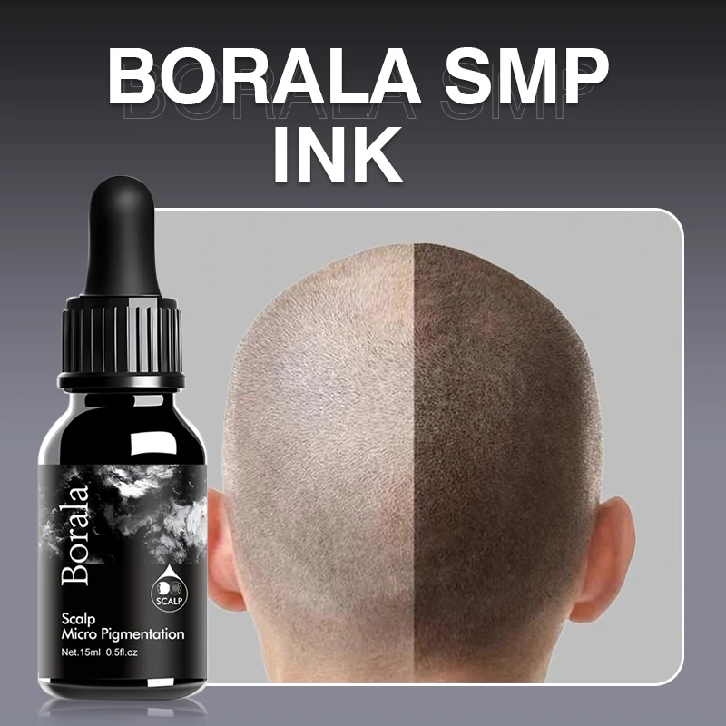 15ml Black SMP Scalp Pigment Microblading Ink for Scalp Micropigmentation Hair Camouflage Receded Hairline Tattoo Supplies