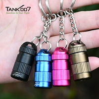 Tank007 E15 Portable rechargeable led lamp High power flashlight multifunctional flashlight keychain