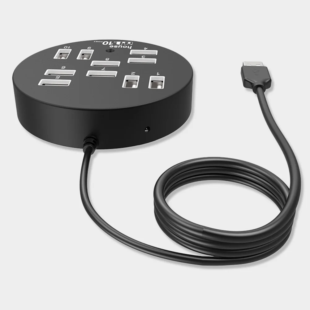 

10-Port USB Hub Extension Multi-Port Splitter High- .0 Interface Stable Operation for Hard Disk and Peripherals Business