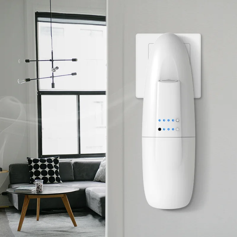 편리한 에센셜 오일 지능형 원격 제어 저소음 저소음 콘센트 향수 기계, 오일 디퓨저 공기 청정기