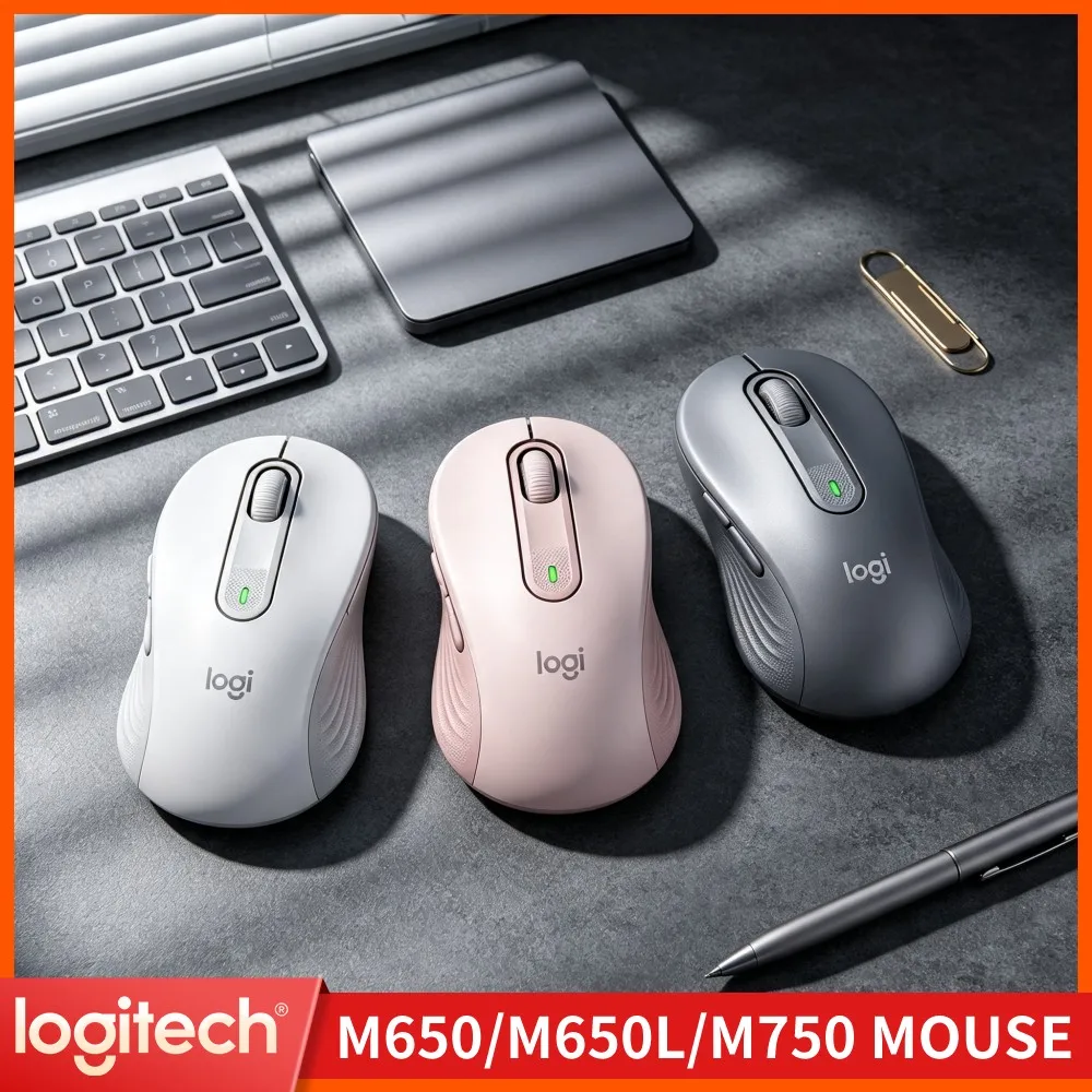 Logitech M650/M650L Wireless Mouse - Dual Connectivity, Sustainable Build, 5 Programmable Buttons, 20-Month Bluetooth Battery