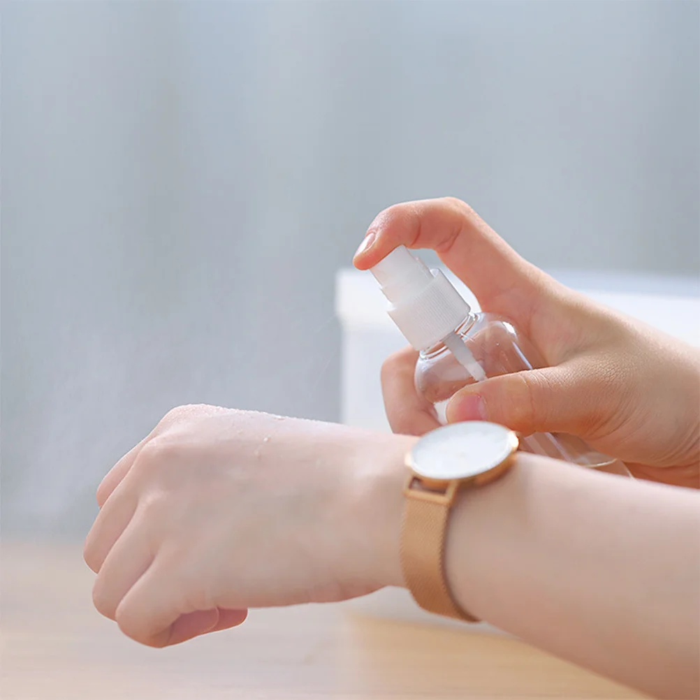 

10Pcs Travel Refillable Storage Bottles 100Ml Portable Plastic Spray Pump Containers for Essential Oils Shampoo Body