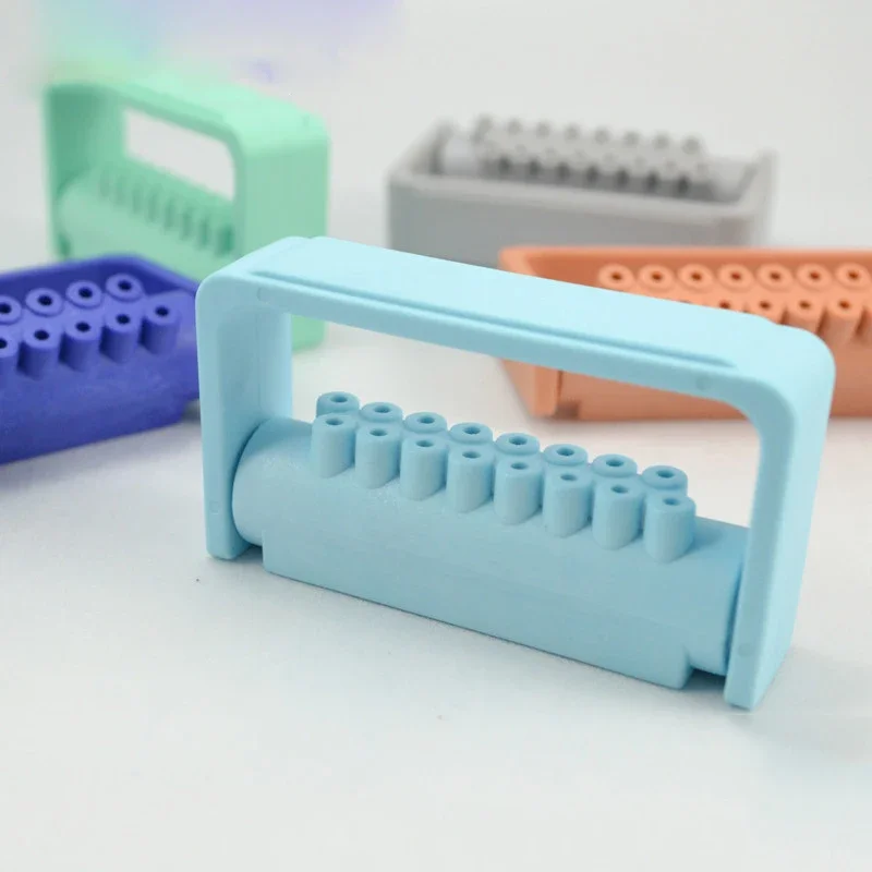 Dental 16 holes autoclavable box of Dental Materials and High Temperature bur bur disinfection box open shelves