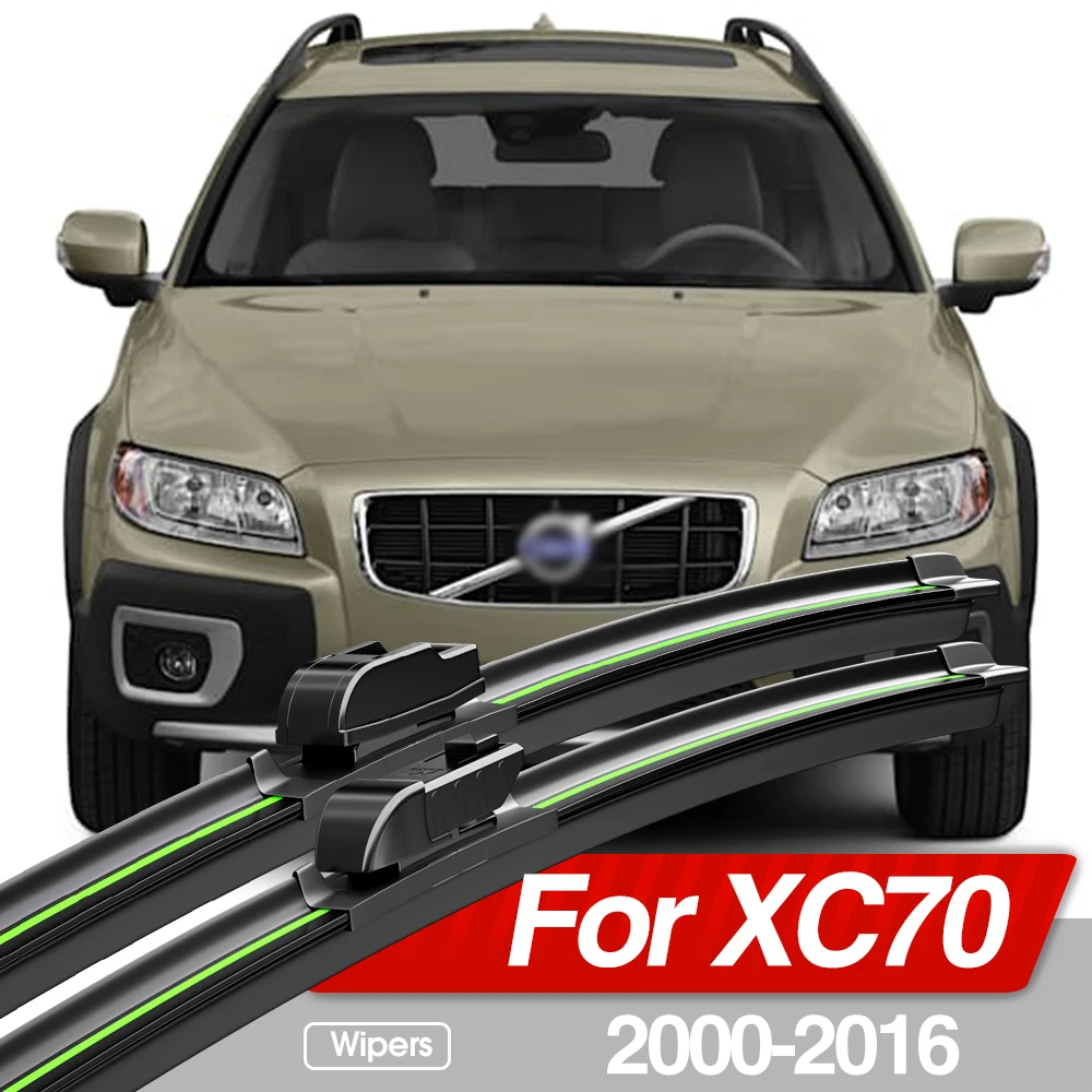 For Volvo XC70 2000-2016 Front Windshield Wiper Blades 2pcs Windscreen Window Accessories 2001 2003 2004 2007 2008 2012 2015