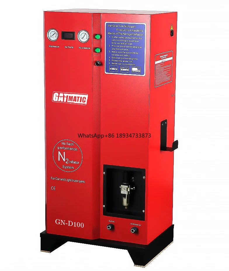 Fully Automatic Tire Inflator Nitrogen Charger Device Vacuum Extraction and Maintenance Tool Tire Nitrogen Machine