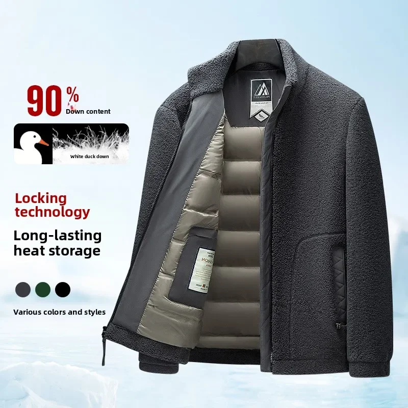 High End 90% White Duck Down New Casual Winter Fashion Feather Outerwear Brand Designer Mens Coat Down Jacket Windbreaker