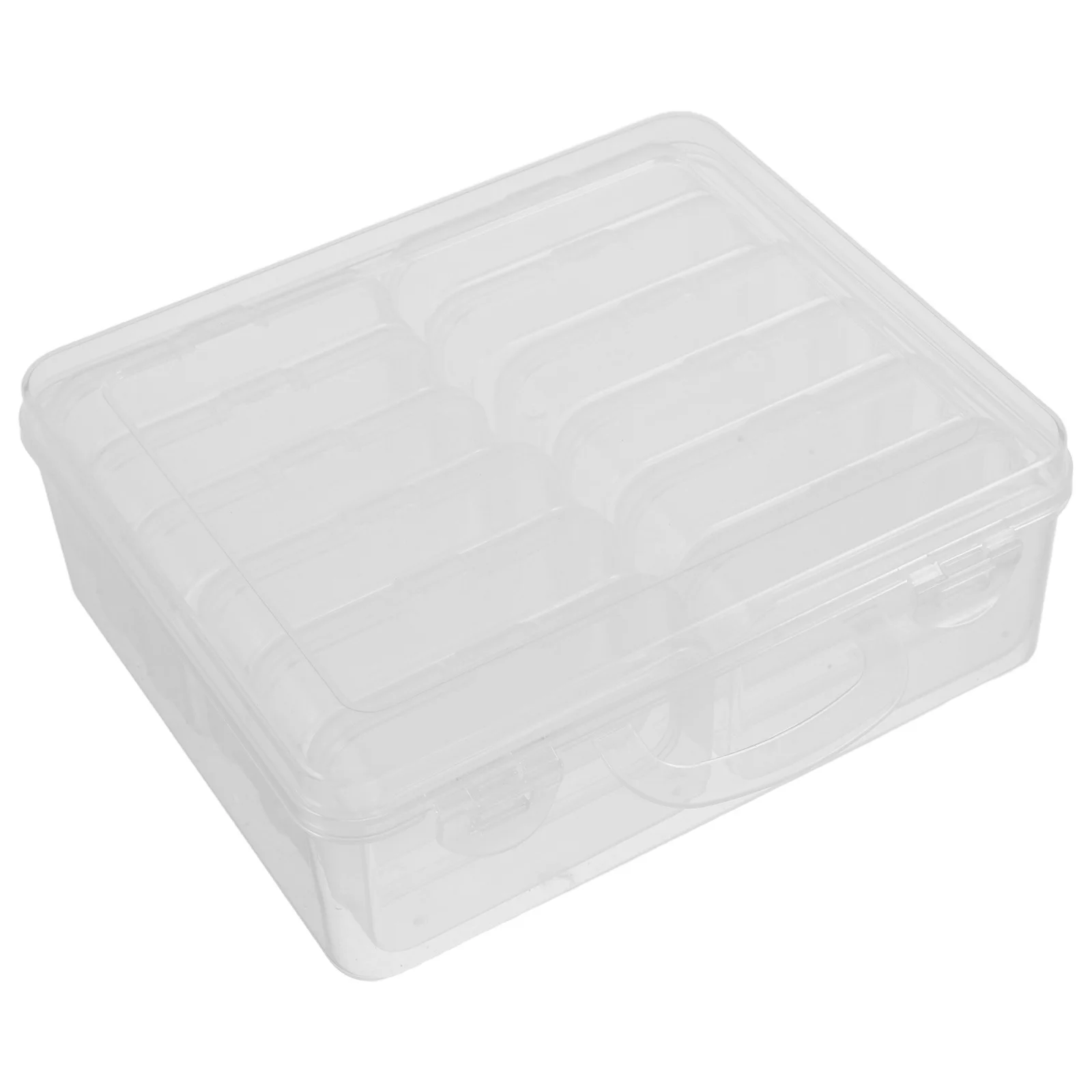 

Пластиковая шкатулка для драгоценностей, органайзер для путешествий, небольшое отделение, коробки для хранения, прозрачный чехол с крышками