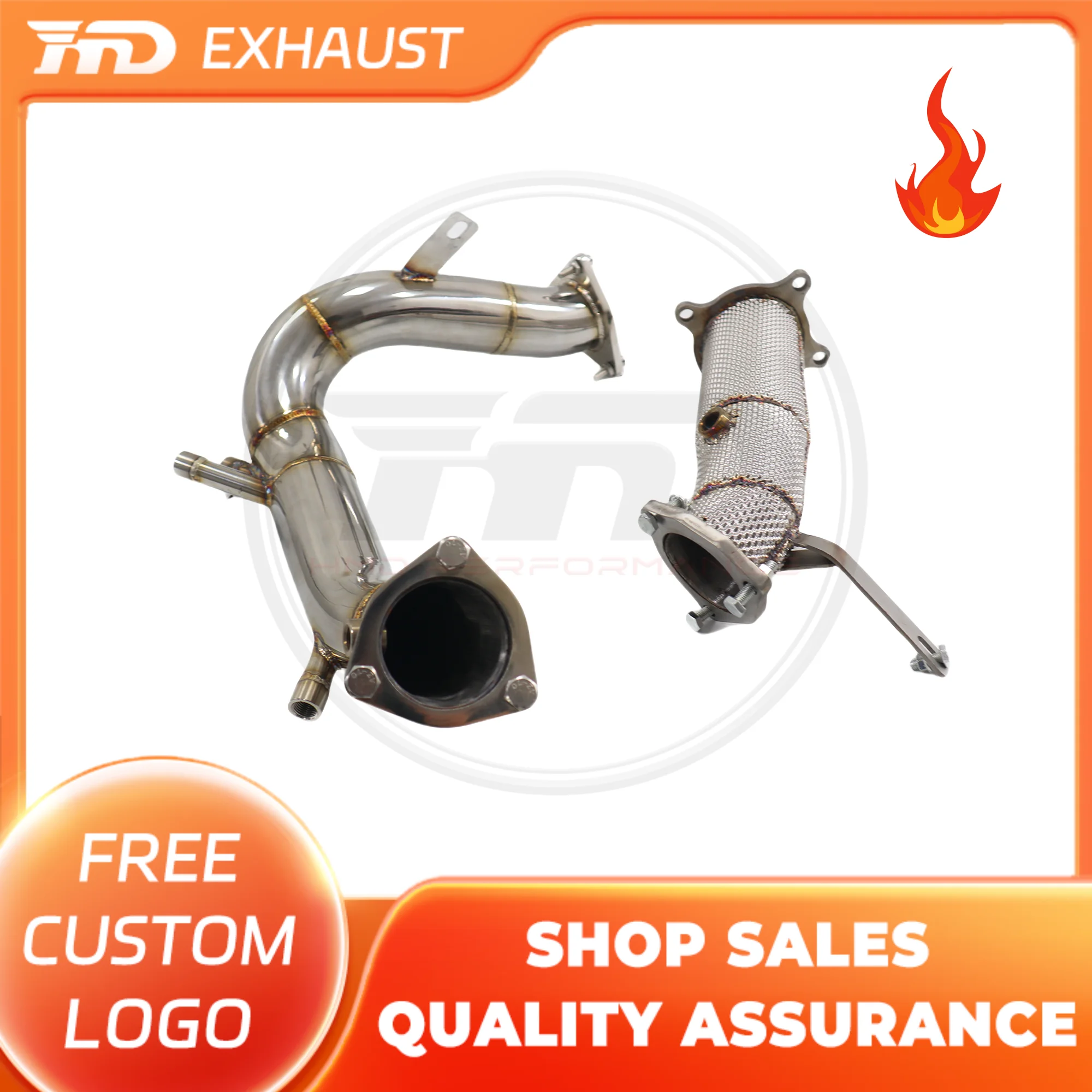 

HMD Exclusive customization Exhaust System High Flow Per Downpipe for Porsche Macan 95B 2.0T With OPF Heat Shield Racing Pipe