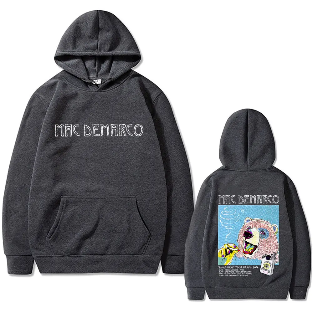 Singer Mac Demarco Salad Days Tour Brasil 2014 Hoodie Men Women Fashion Oversized Streetwear Male Casual Cotton Vintage Hoodies