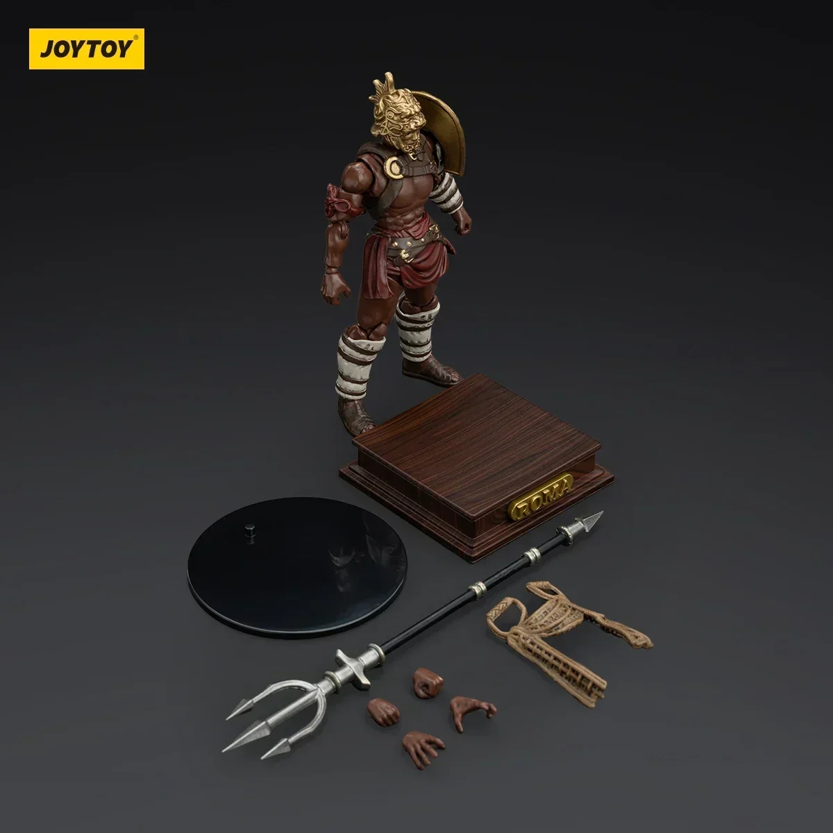 JOYTOY 1/18 بولي كلوريد الفينيل الروماني المصارع عمل أرقام Hasta Thraex Secutor Dimachaerus Retiarius تحصيل لعبة مجسمة هدية