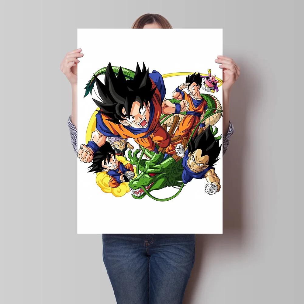 Canvas Posters Dragon Ball Goku Jeugd Cuadros Beste Cadeau Moderne Woonkamer Decor Wall Art Kid Actiefiguren Klassieke Anime