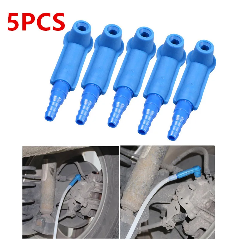 5pcs Car Brake Fluid Oil Replacement Tool Car Clutch Oil Exchange Pump Oil Brake Kit Tool Empty Drained Oil Bleeder Auto Repair