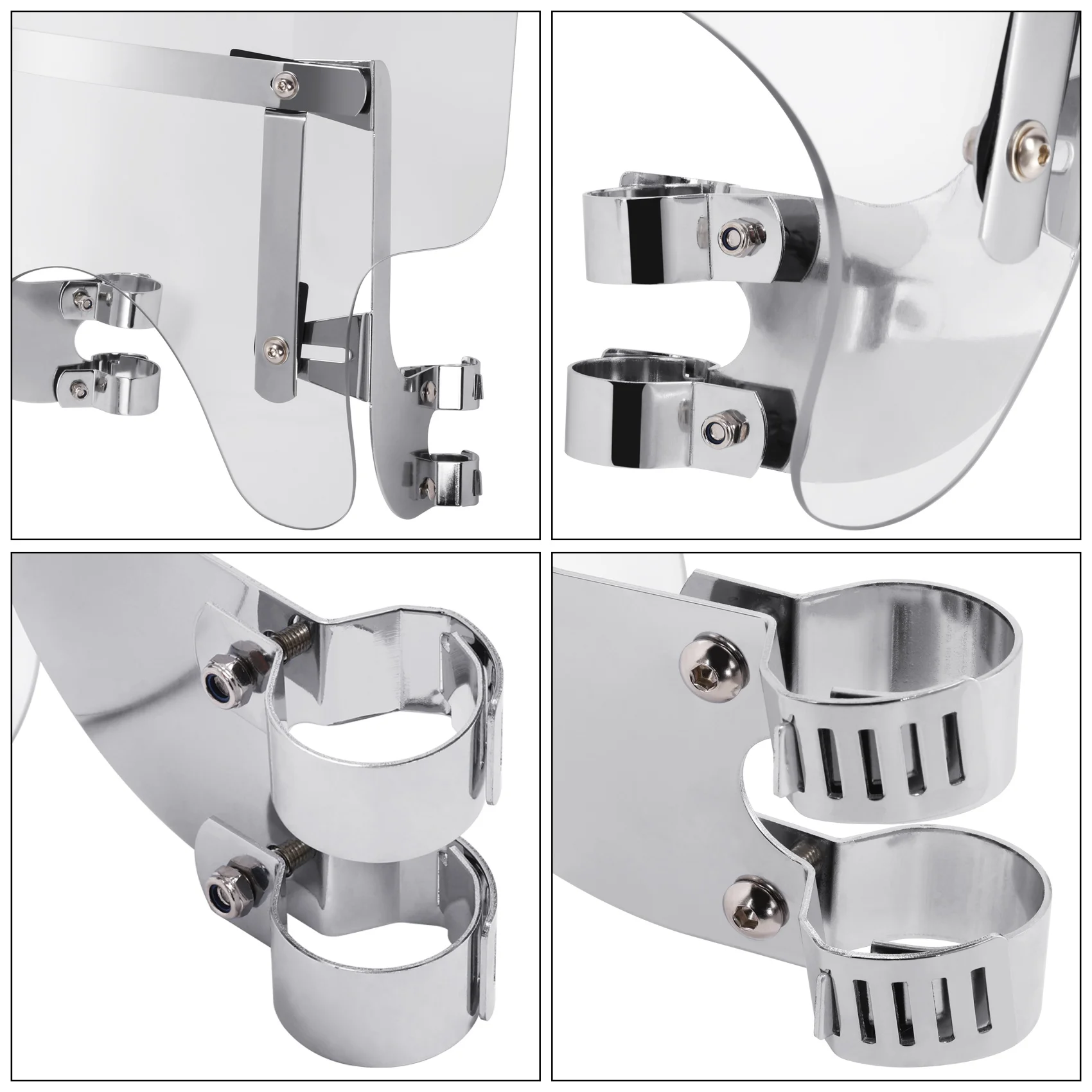 دراجة نارية واضح الزجاج الأمامي الزجاج الأمامي مع 39 مللي متر المشابك ل هارلي سبورتر XL883 1200 داينا واسعة سوبر الإنزلاق فات ستريت بوب