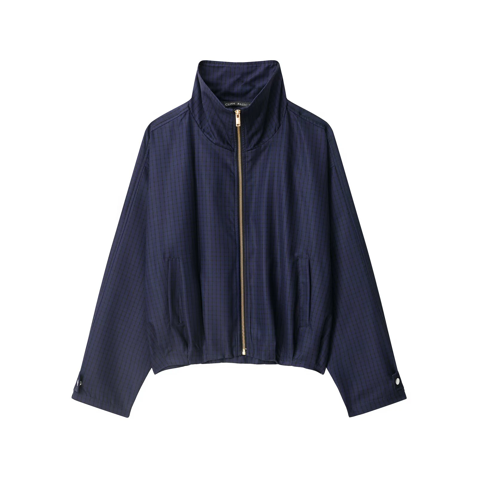 European and American style foreign trade women's clothing new 2026 fashionable and versatile plaid pilot jacket jacket
