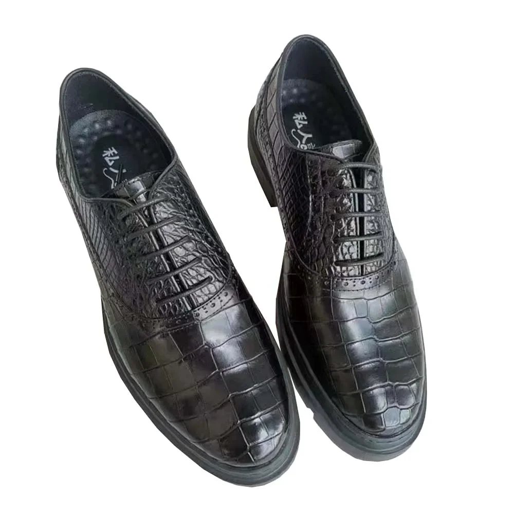 

yingshang new men leisure shoes male crocodile leather shoes for male