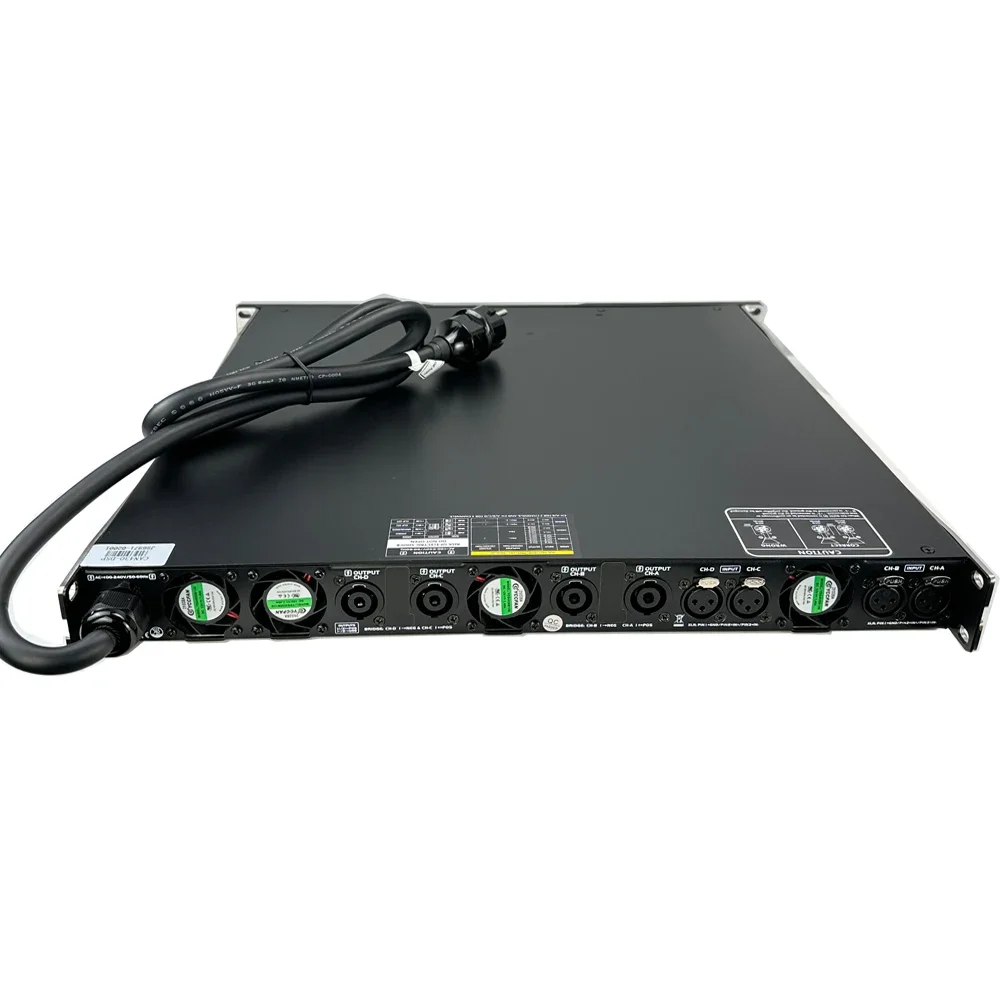 1U Class D Digital Power Amplifiers With DSP, 4Channels 10000watts 2ohms Workable Pro Audio Amplifier for Big  Speakers