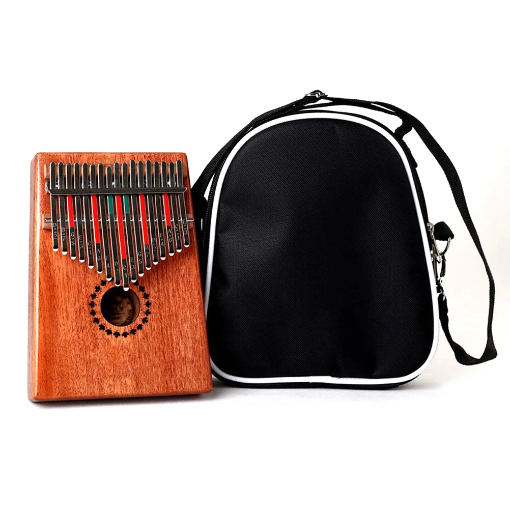 

Thumb Piano Backpack Thickened Oxford Cloth Storage Bag With Side Pocket For Kalimba Travel Carry Case Musical Instrument