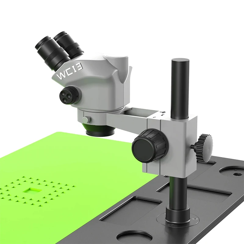 Luowei WCI3-7050-M1 Binocular Microscope 7-50X Magnification WF10X/22 Dust/Oil-Proof Lens for PCB Soldering Repair Inspection