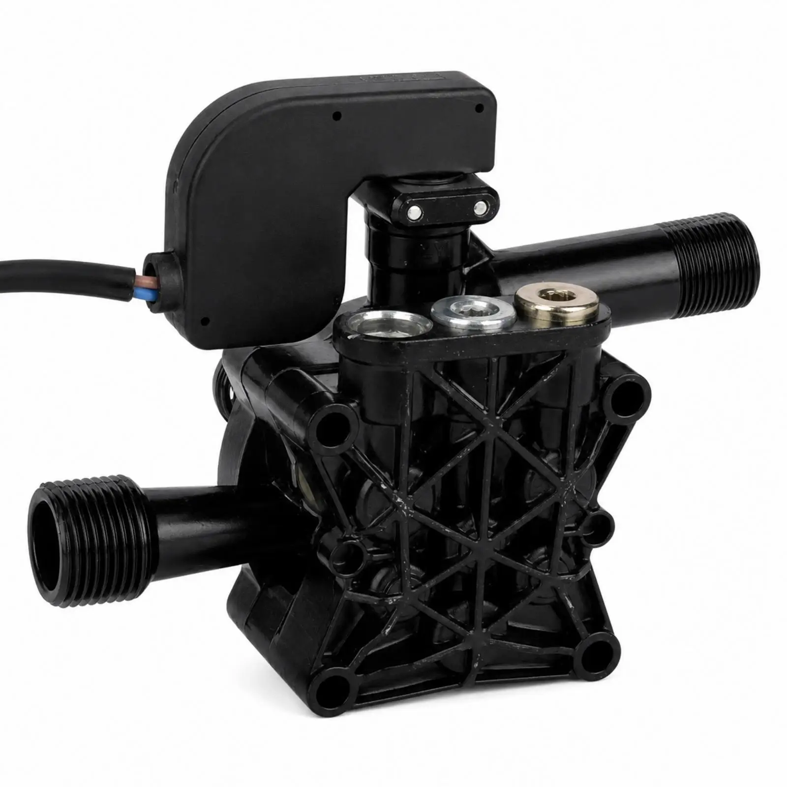 High Pressure Water Pump Head for Cordless Car Washer Handheld Replacement Part with Copper Fittings