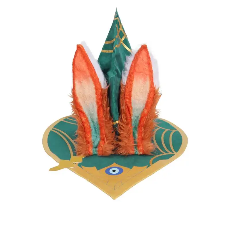DAZCOS Aurora lapin Cosplay chapeau Costume jeu lapin Cosplay chapeau avec deux oreilles de lapin accessoire de déguisement pour la fête d'halloween
