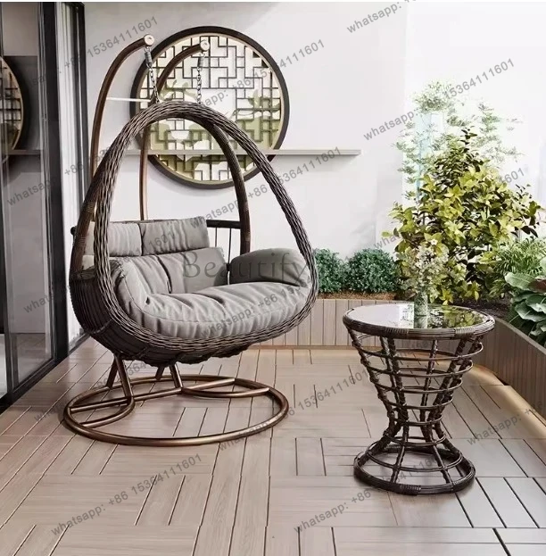

1*Glider Balcony Home Rocking Indoor Swing Bird Nest Recliner Cradle Hammock Bedroom Girl Hanging Basket Rattan Chair