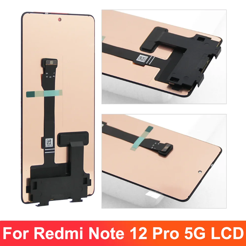 AMOLED For Xiaomi Redmi Note 12 Pro 5G 22101316C LCD Display Touch Screen Digitizer Assembly For Redmi Note 12 Pro Plus