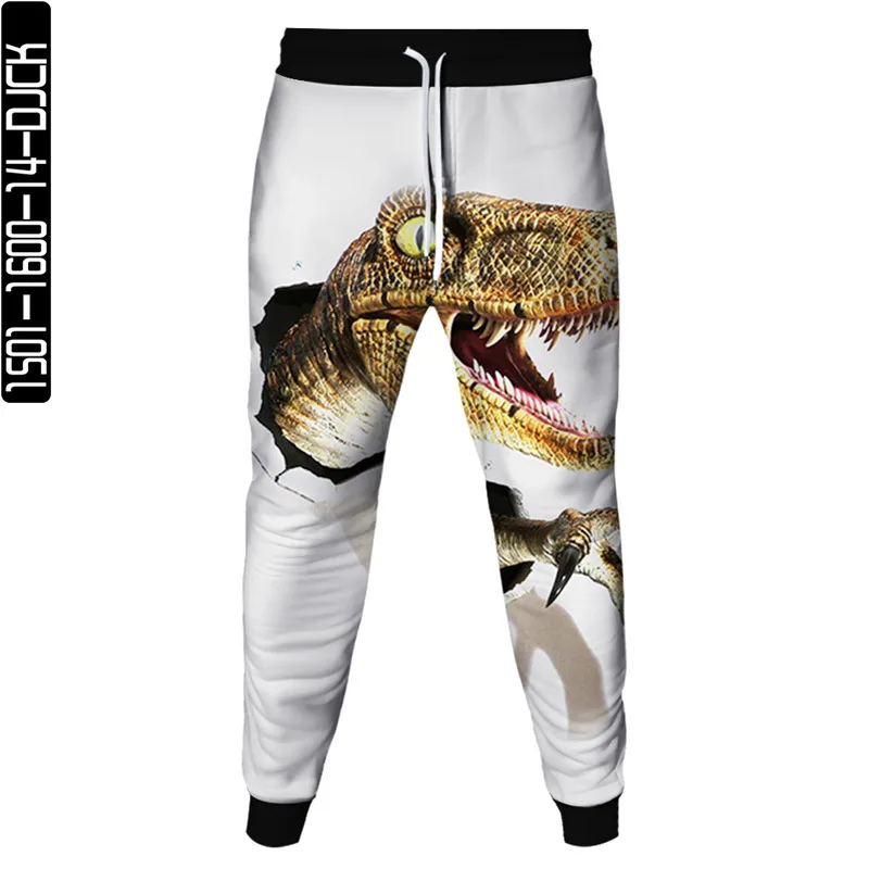 Men Fashion Animal Dinosaur Dragon 3D Printed Pants Clothing Jogging Pants Women Streetwear Outdoor Casual Party Wear Sweatpants