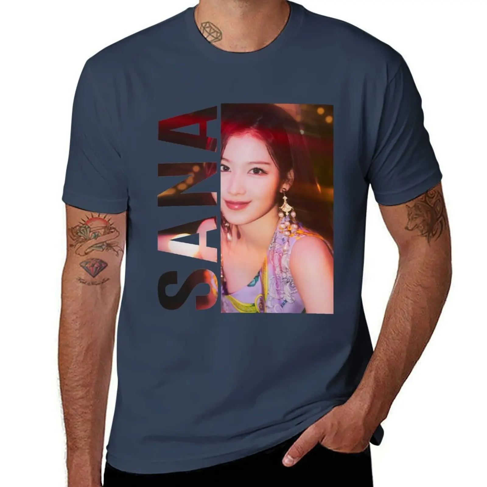 

Kpop Sana T-Shirt Casual Fashion Short Sleeve Cotton T-Shirt